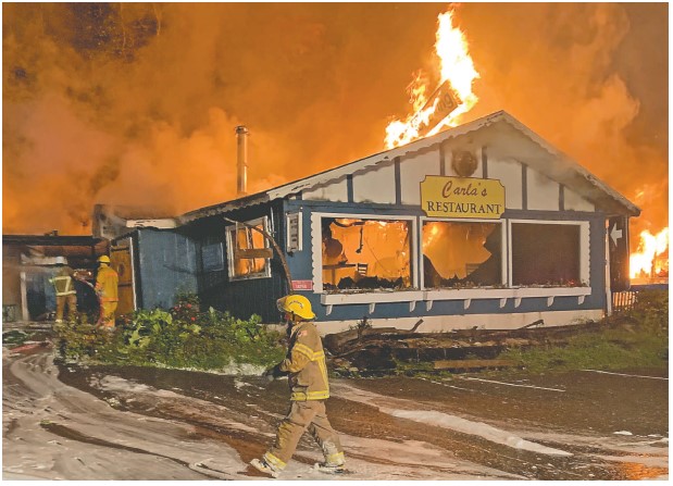 Devastating blaze hits local establishment